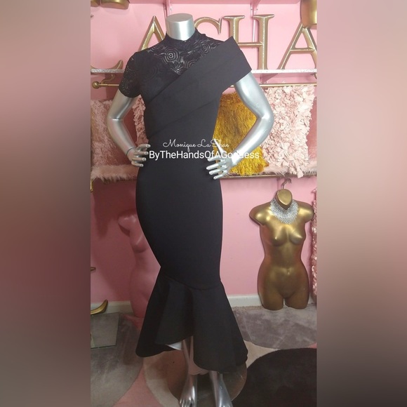 Custom Made High-low Asymmetrical Dress - Picture 3 of 5